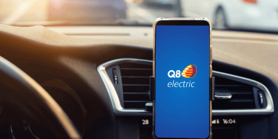 Téléchargez l'appli Q8 electric